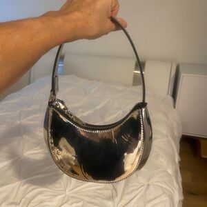 Silver Metallic Women's Bag small new